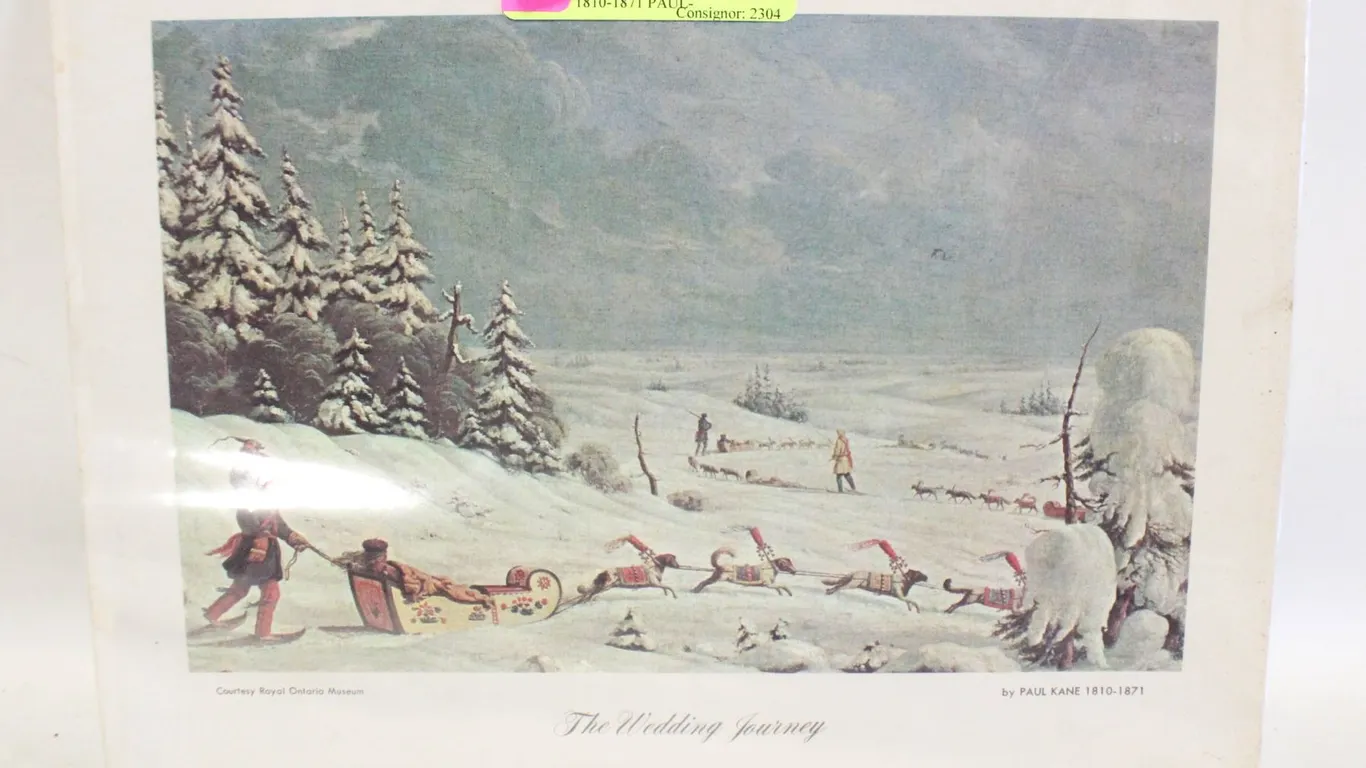 VINTAGE THE WEDDING JOURNEY PRINT 1810-1871 PAUL-