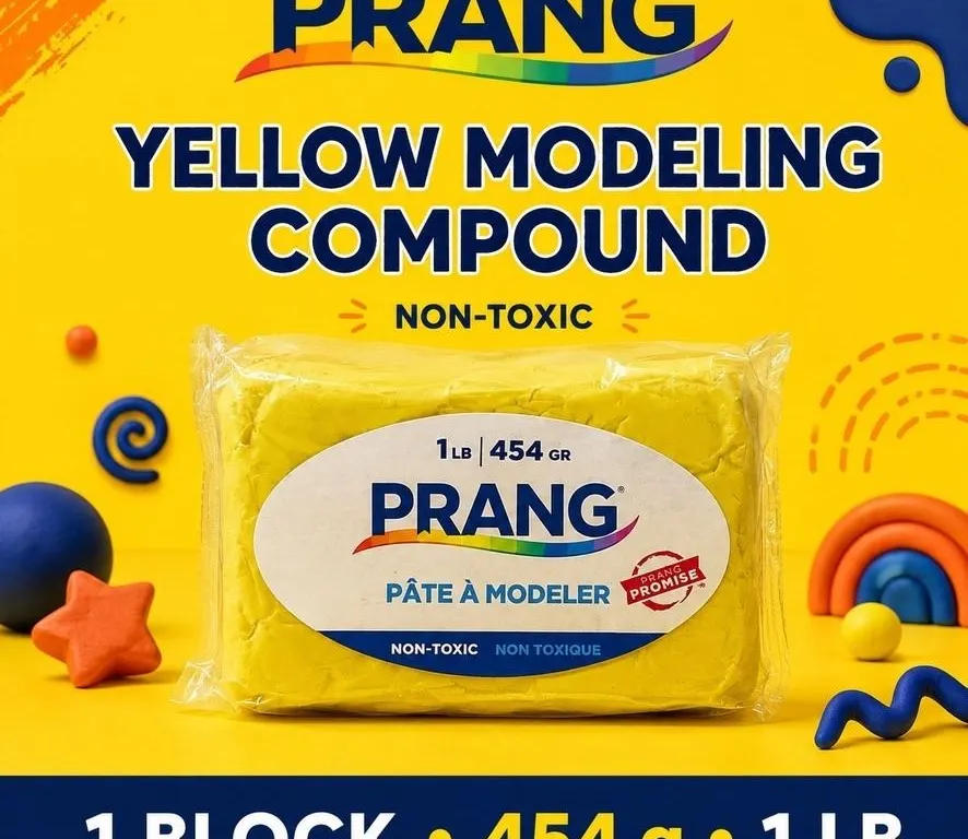 PRANG YELLOW MODELING CLAY 1LB 454G NON-TOXIC