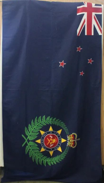 XL NEW ZEALAND FIRE SERVICE FLAG, 6FT X 3FT