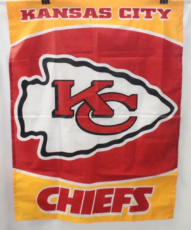 KANSAS CITY CHIEFS FLAG, 37" X 28" WINCRAFT SPOR