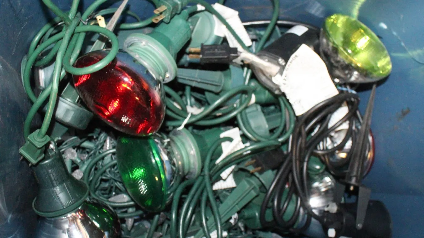 OUTDOOR FLOODLIGHTS + STRING LIGHTS