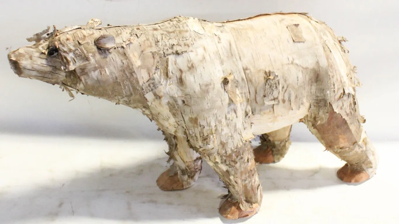 BIRCH BARK POLAR BEAR