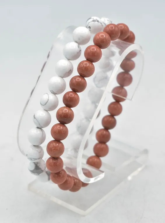 #112-NATURAL SAND STONES & WHITE TURQUOISE