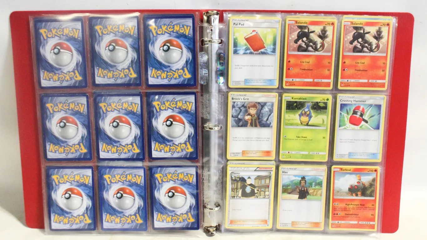 BINDER OF POKEMON CARDS