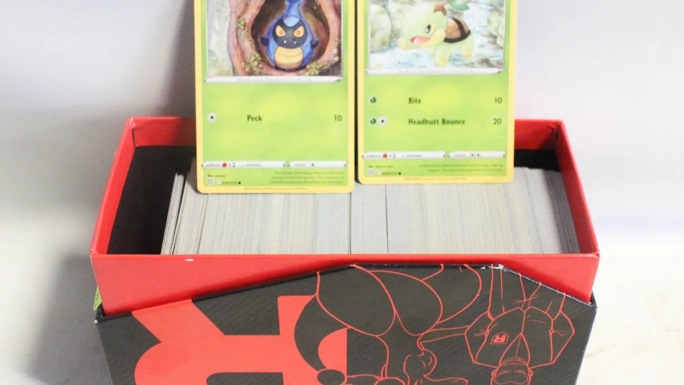 BOX OF POKEMON CARDS