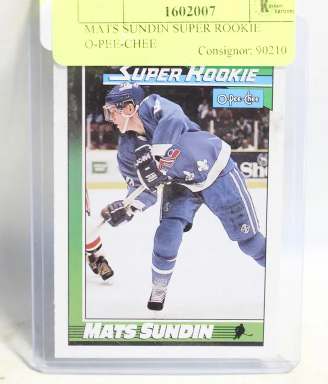 MATS SUNDIN SUPER ROOKIE O-PEE-CHEE