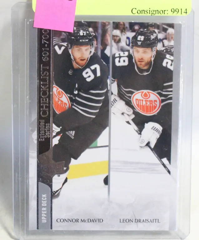 CONNOR MCDAVID LEON DRAISAITL CARD