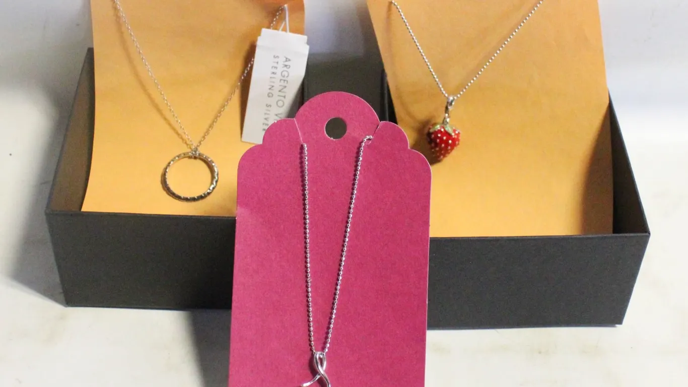 LOT OF 3 STERLING 925 NECKLACES