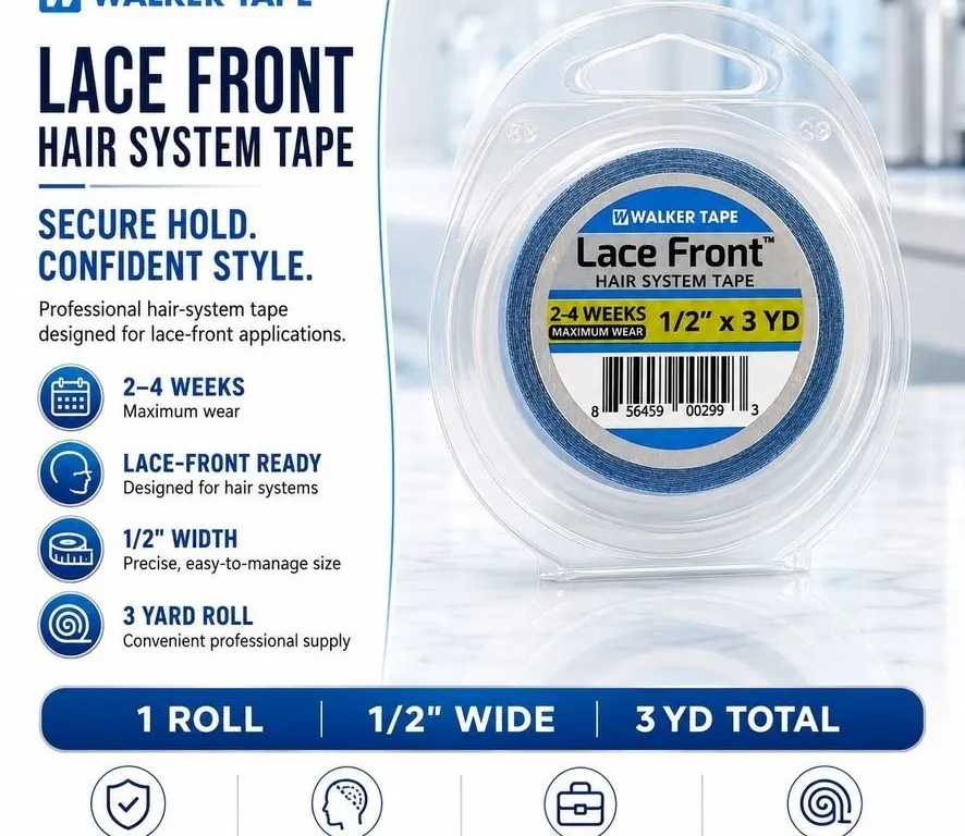 WALKER TAPE LACE FRONT HAIR SYSTEM TAPE 1/2" X 3Y