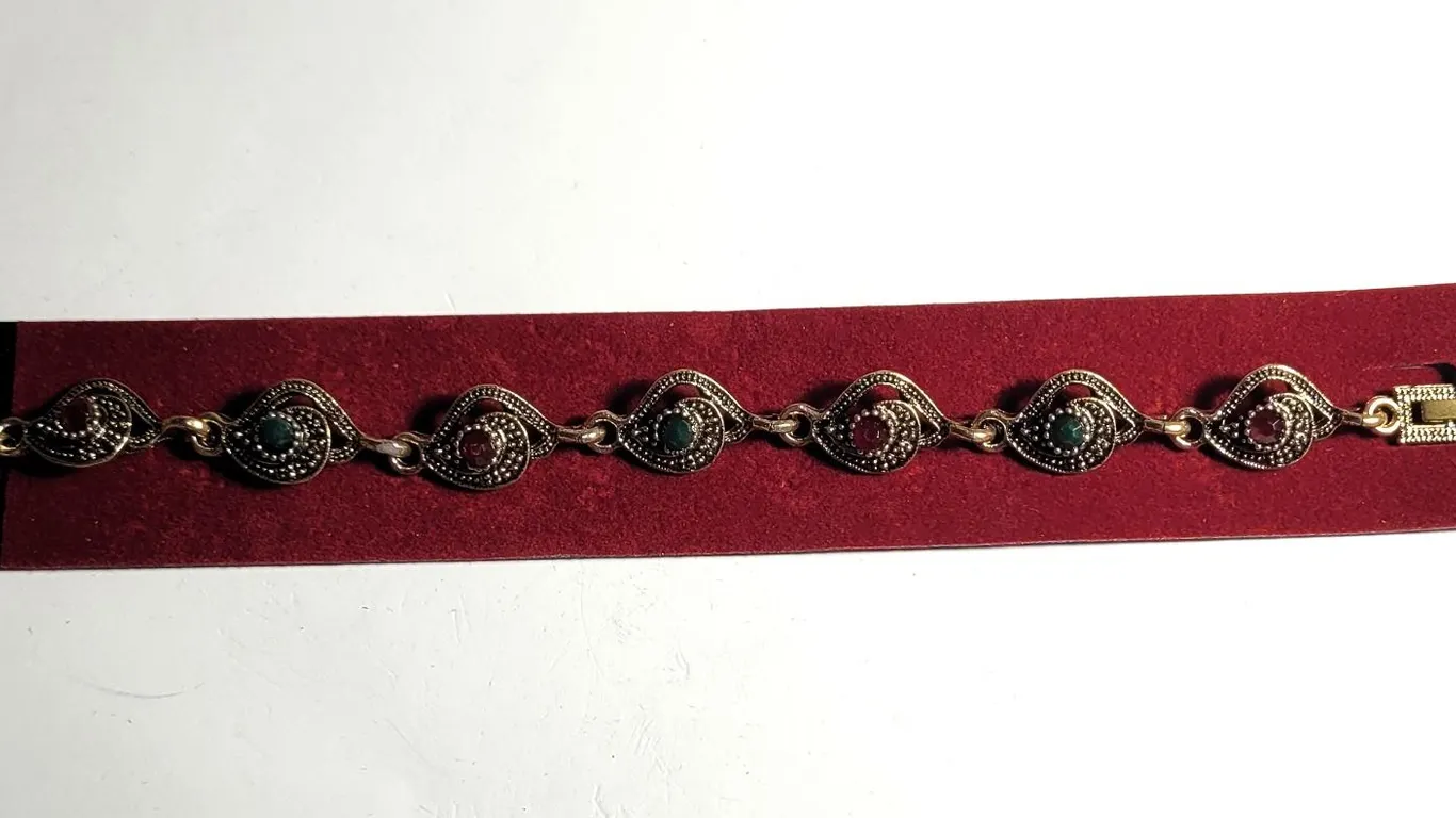 1) ANTIQUED TURKISH STYLE 7" BRACELET