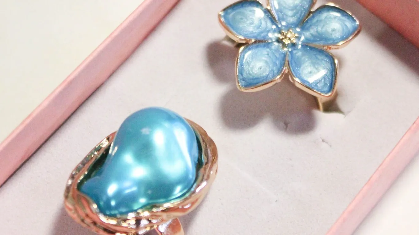 NEW 2PCS/SET RING SET SZ8