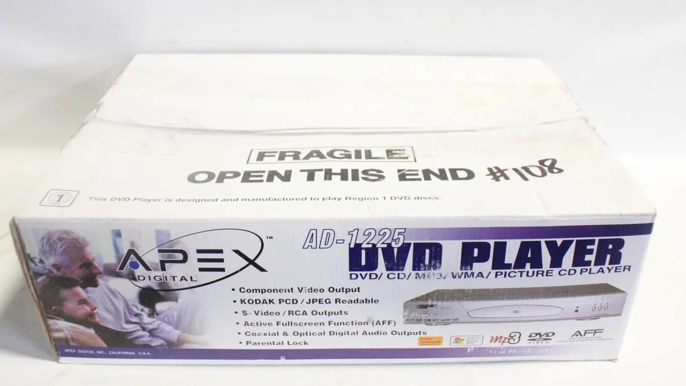 APEX DIGITAL DVD, CD, MP3 & PICTURE PLAYER