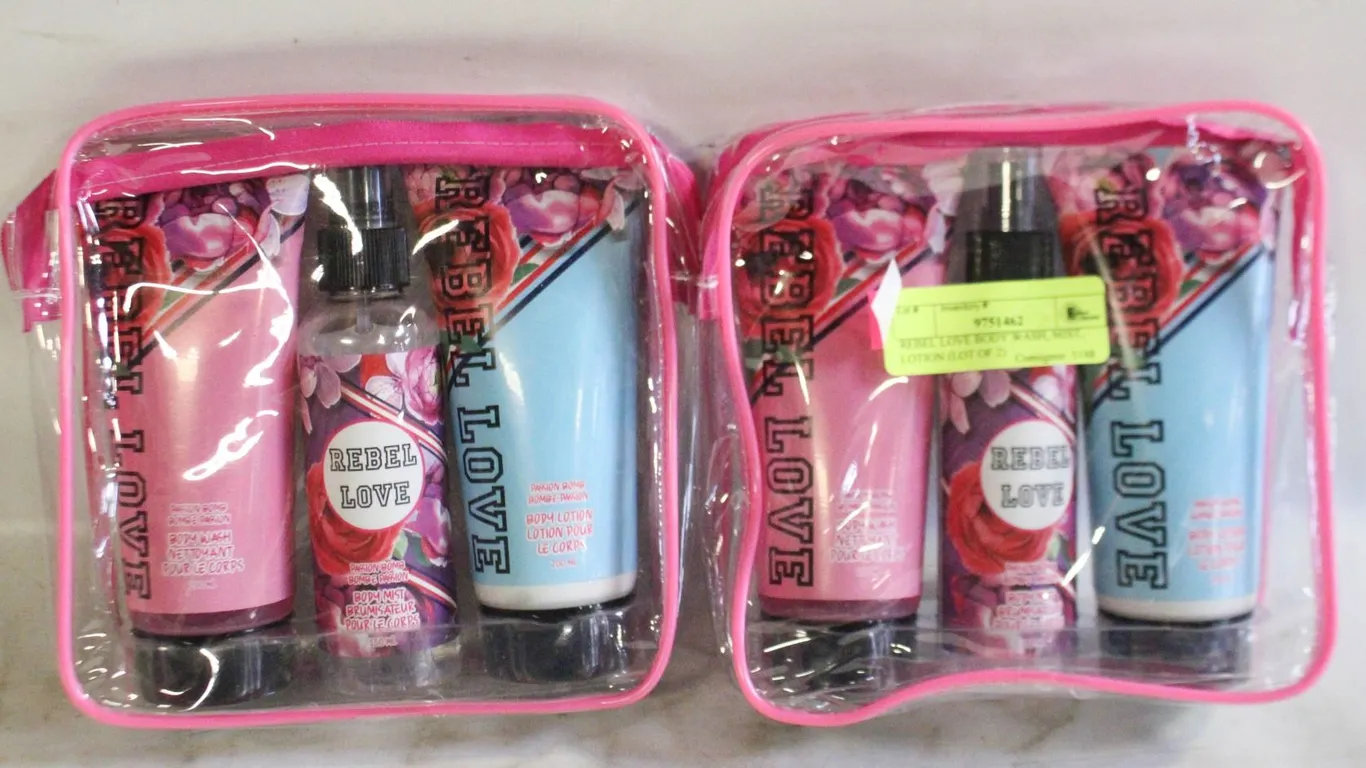 REBEL LOVE BODY WASH, MIST, LOTION (LOT OF 2)