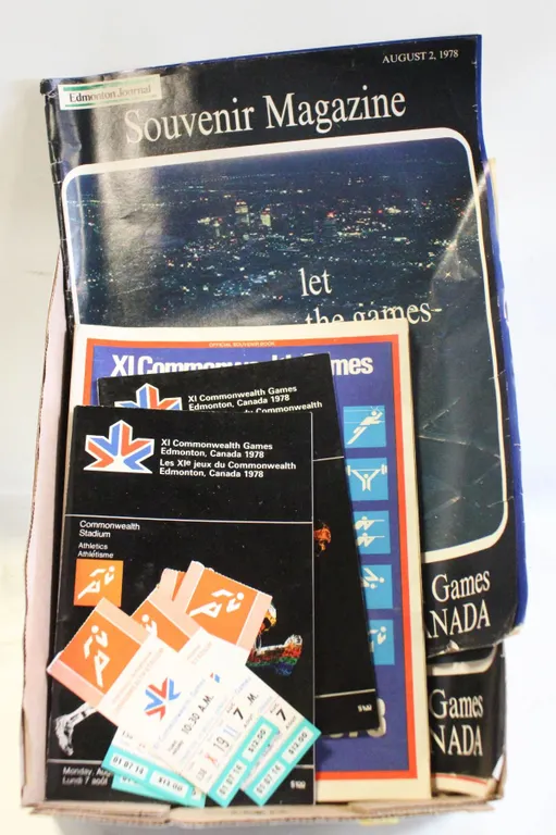 1978 COMMONWEALTH GAMES TICKETS & BROCHURES ETC