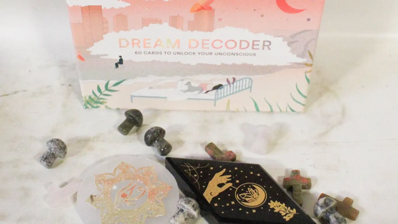 DREAM DECODER CARDS AND GEMS & CRYSTALS