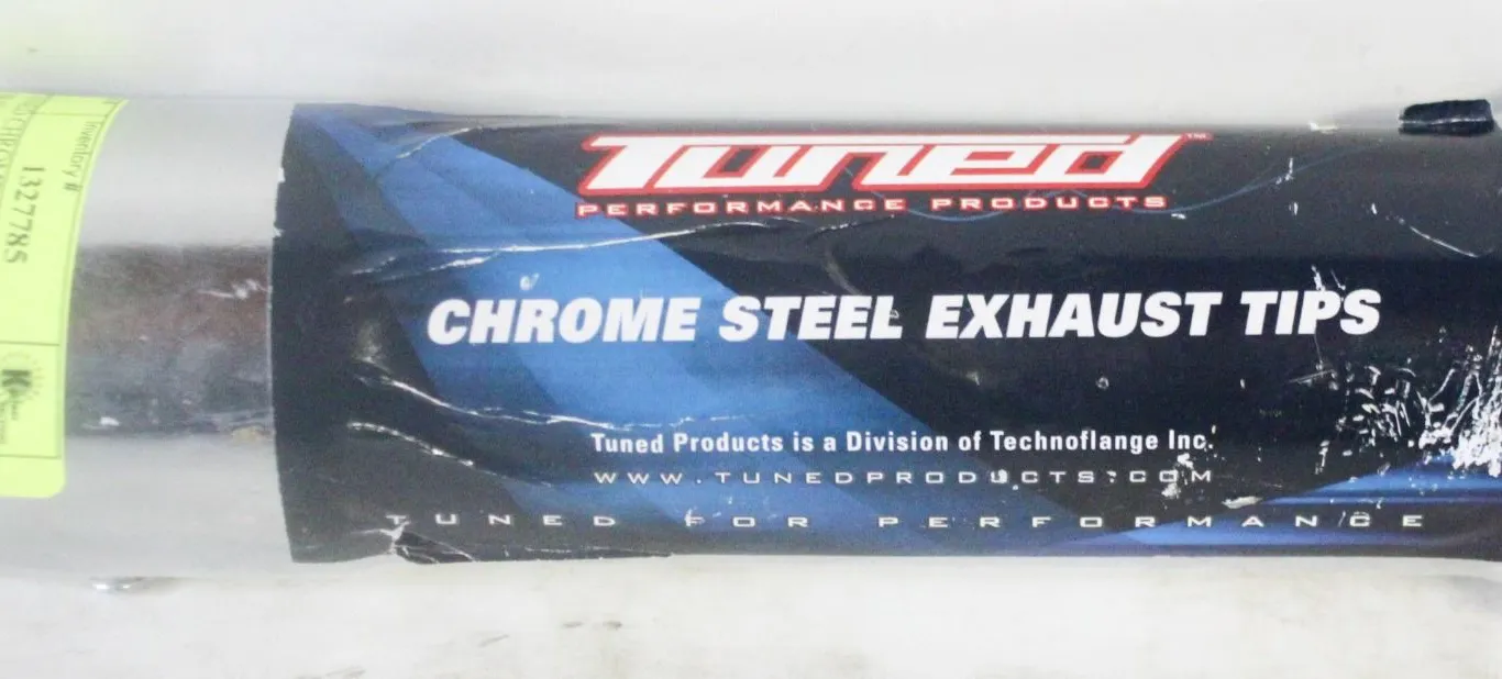 TUNED CHROME STEEL EXHAUST TIP FLARE 7X2-1/4