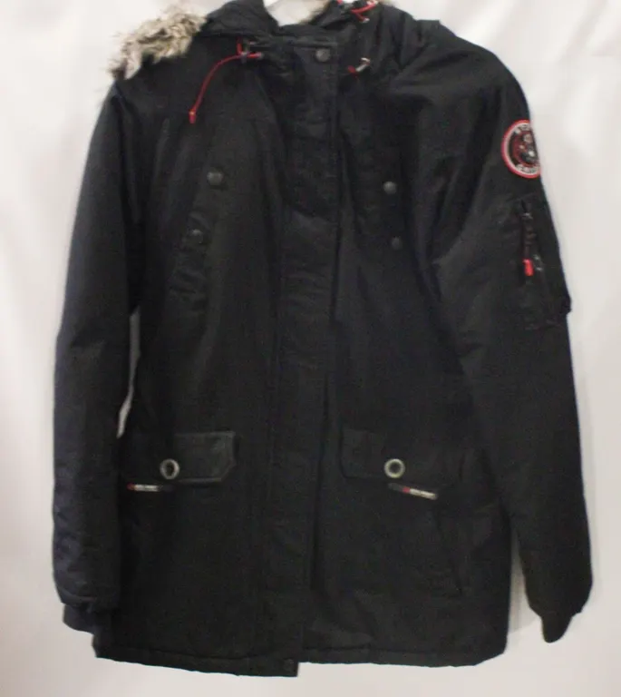 LADIES MED ACX BLACK WINTER JACKET WITH HOOD