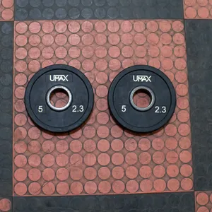 BAILIFF SEIZED: 2X UMAX RUBBER WEIGHT PLATES - 5LB