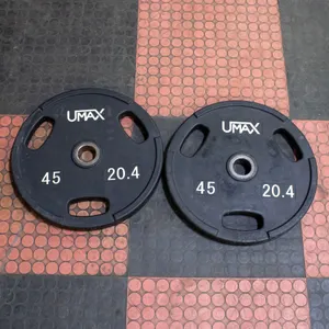 BAILIFF SEIZED: 2X UMAX RUBBER WEIGHT PLATES 45LB