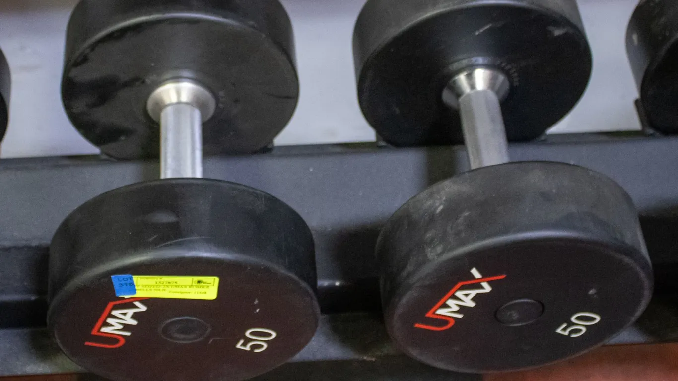 BAILIFF SEIZED: 2X UMAX RUBBER DUMBBELLS 50LB