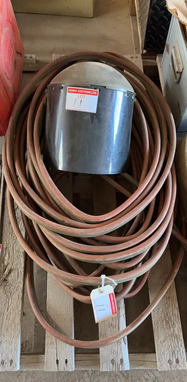 Industrial Air Hose & Welding Shield Lot