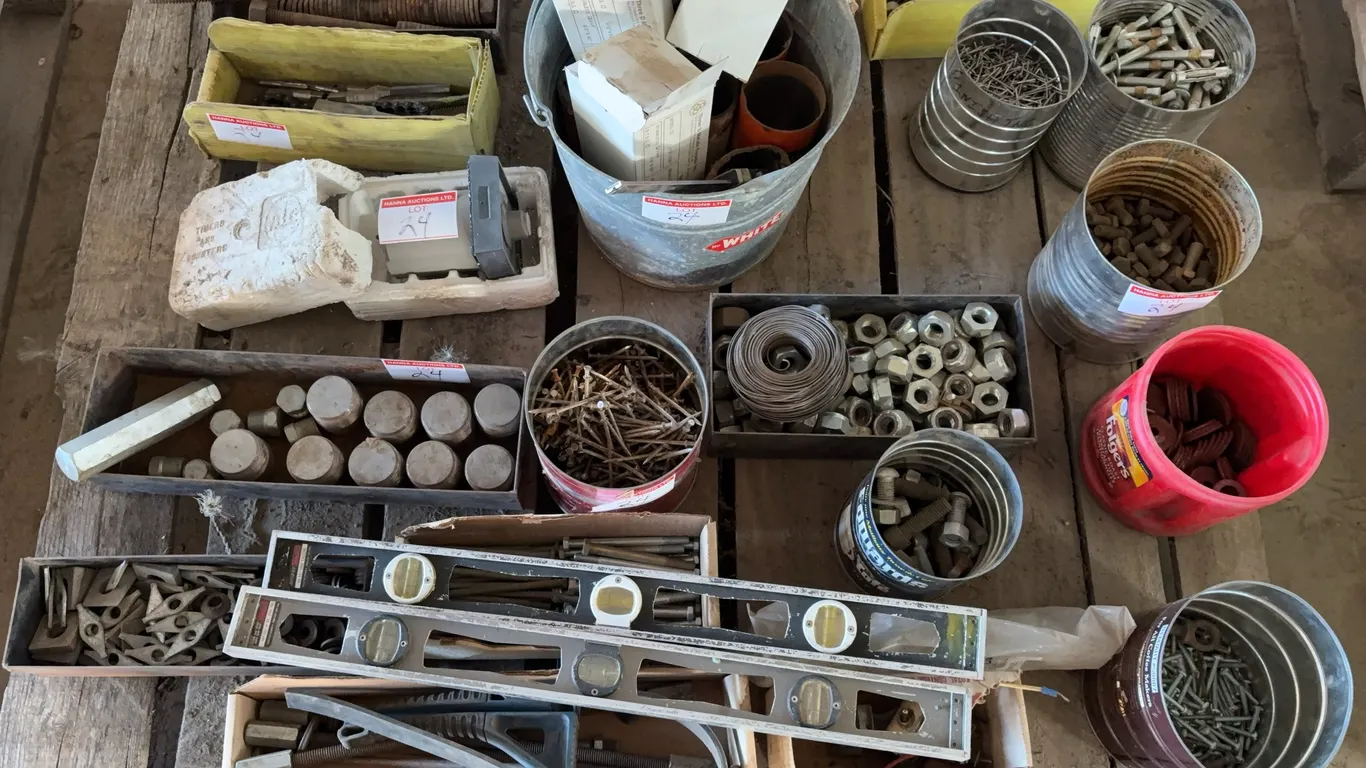 Hardware Fasteners & Shop Supplies Assortment Lot