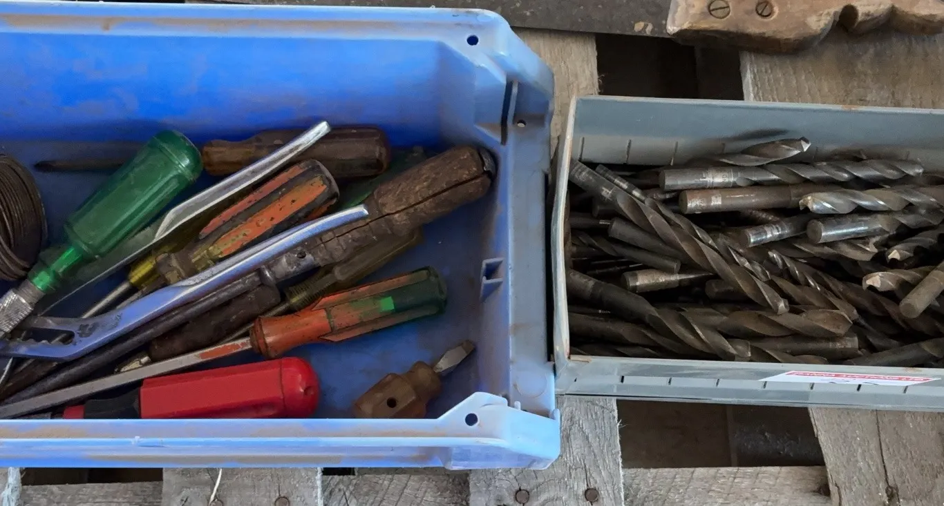 Drill Bits & Hand Tools Assortment Lot