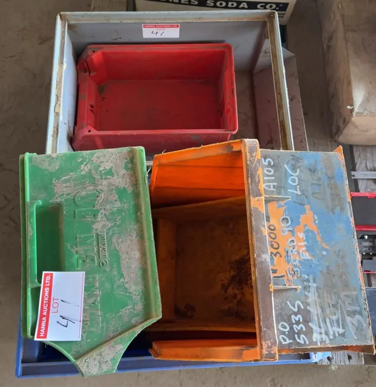 Storage Bins & Parts Organizer Assortment Lot