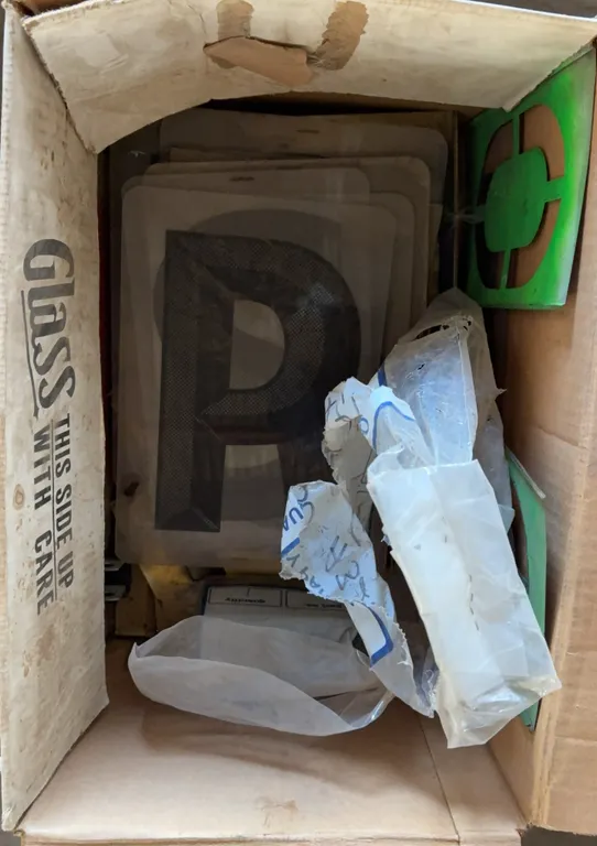 Lettering Stencil Assortment & Signage Letters Lot