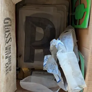 Lettering Stencil Assortment & Signage Letters Lot