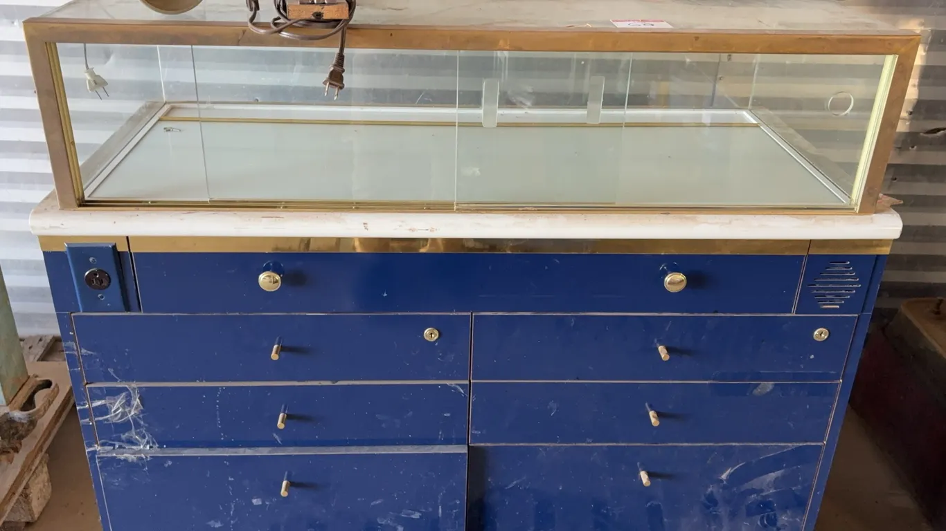 Display Case Cabinet with Glass Showcase