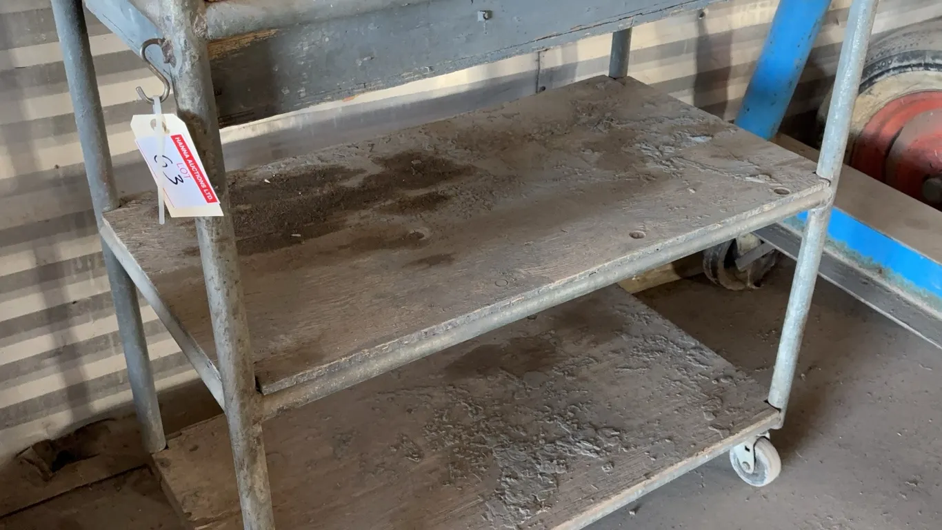 Rolling Parts Bin Cart Industrial