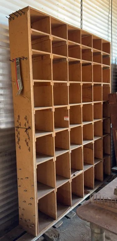 Parts Storage Cubby Cabinet