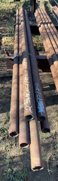 Steel Pipe Assortment Lot (9pcs.) - 2" Diameter x 11'-13' Length