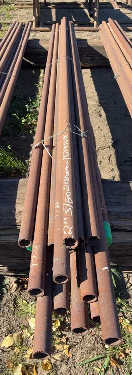 Steel Pipe Assortment Lot (16 pcs.) - 2" Diameter x 16'-18' Length