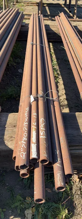Steel Pipe Assortment Lot (15 pcs.) - 2" Diameter x 16'-18' Length
