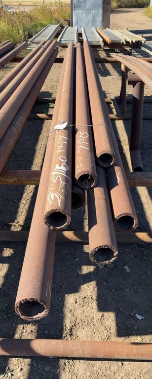 Steel Pipe Assortment Lot (7 pcs.) - 3" Diameter x 14'-17' Length