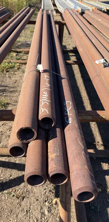 Steel Pipe Assortment Lot (6 pcs.) - 3" Diameter x 14'-17' Length