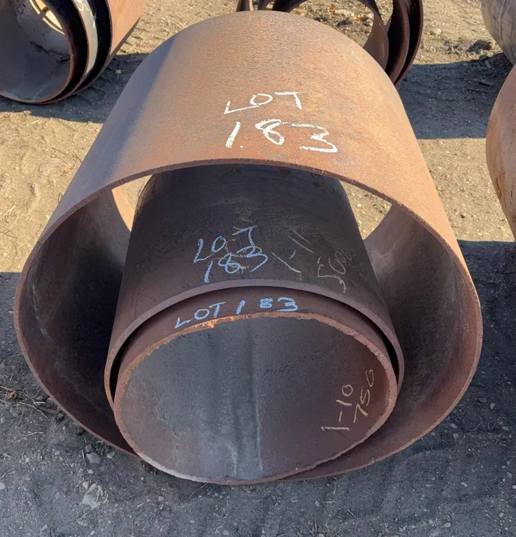36" & Other Diameter Steel Pipe Lot/Fire Pit