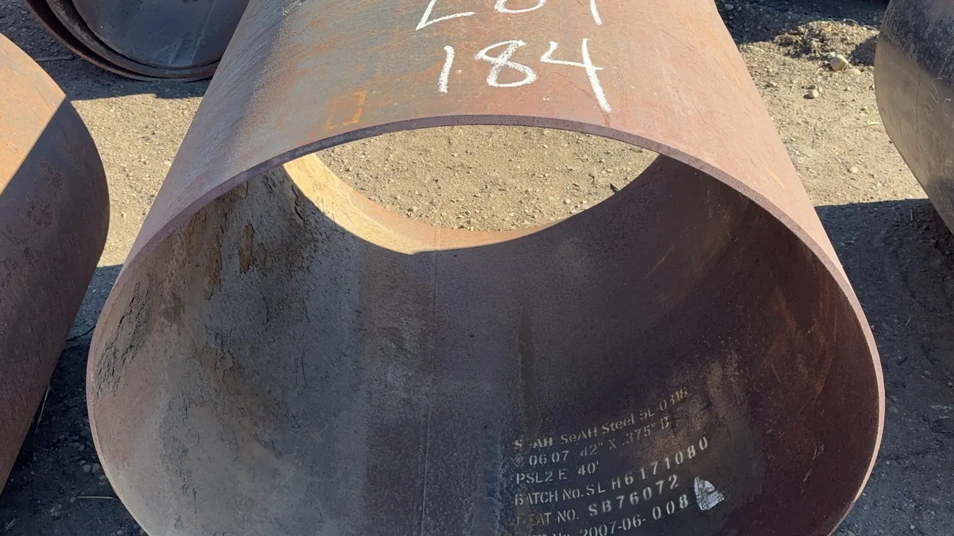 42" Diameter Steel Pipe/Fire Pit - 4'-1" Long