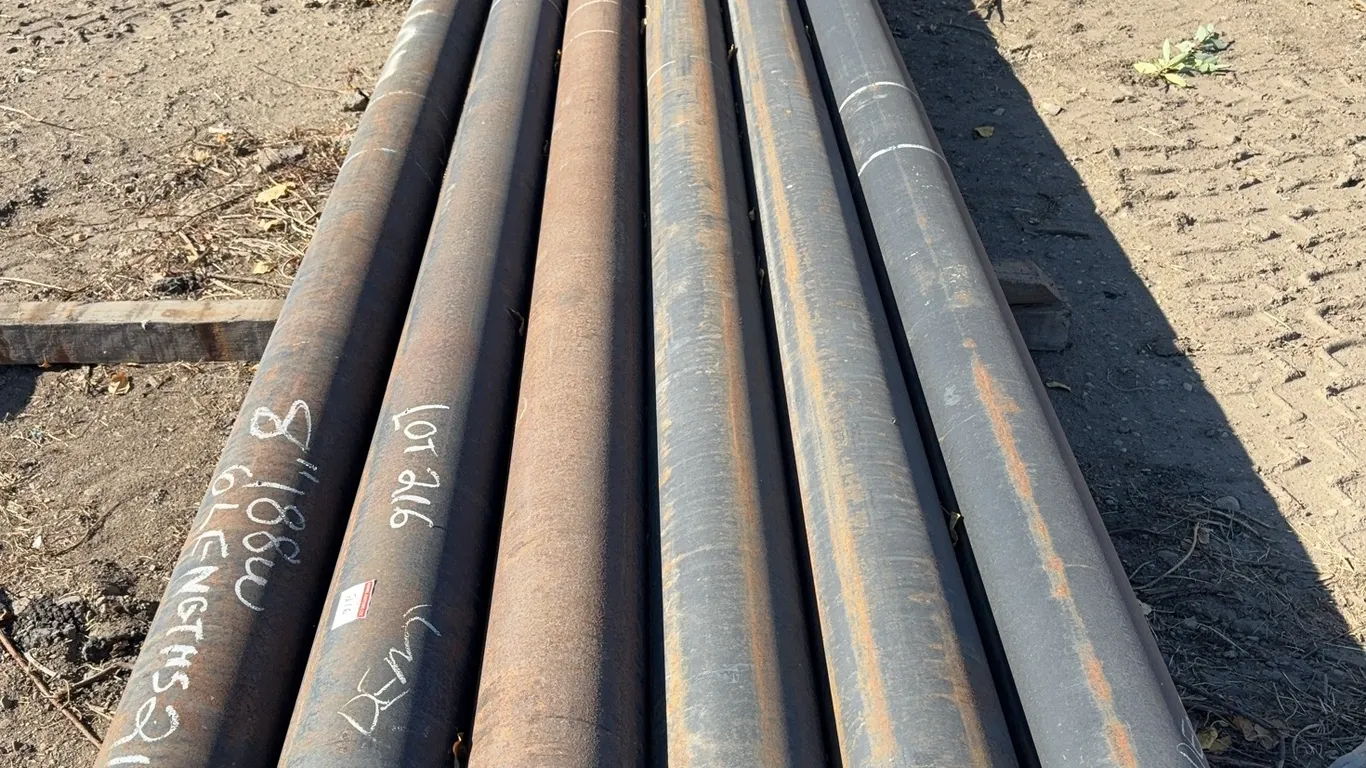 Steel Pipe Assortment Lot (6 pcs) - 8" Diameter x 21' Long