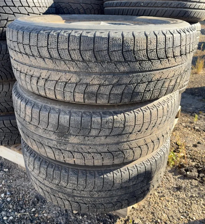 Set of Three Michelin X-Ice Winter Tires on Steel Rims - 225/65R17