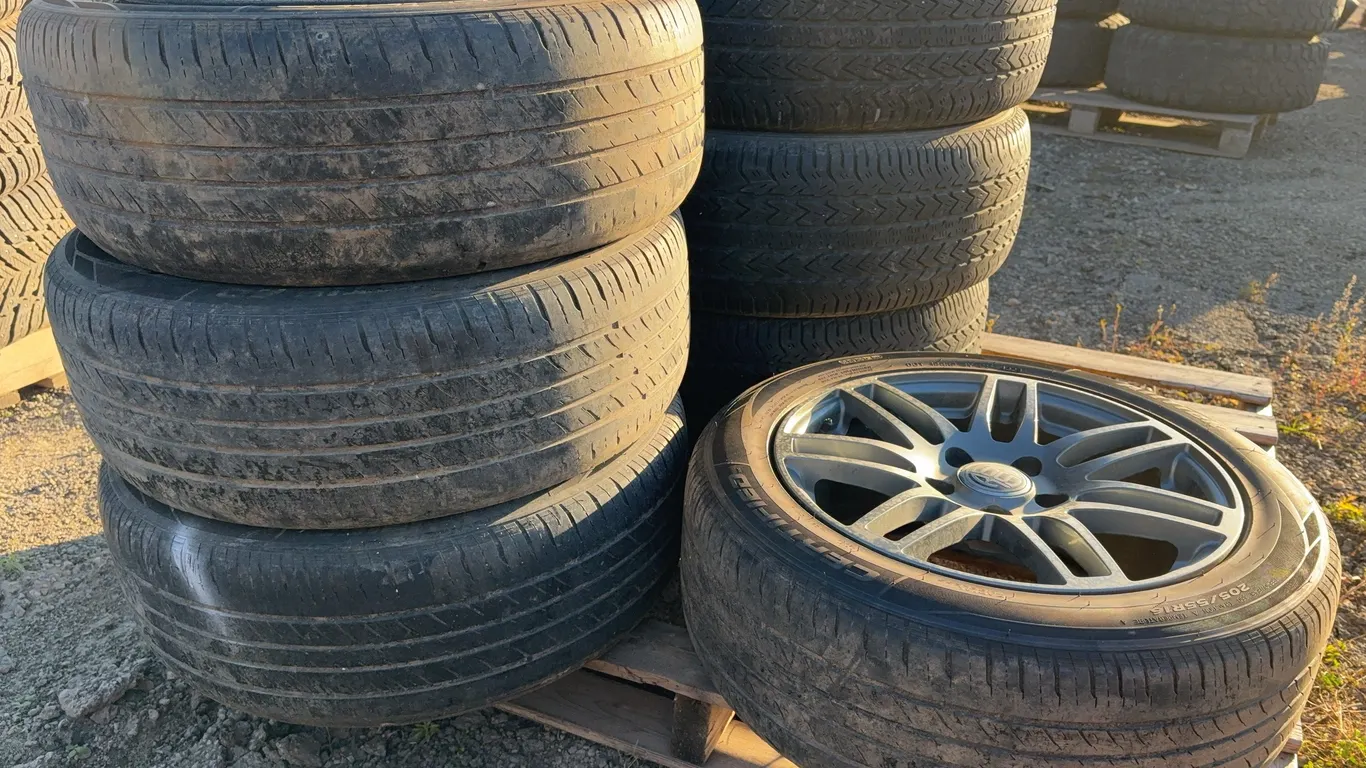 Set of 4 Tires on Alloy Rims - Certified AllTrek 205/55R16