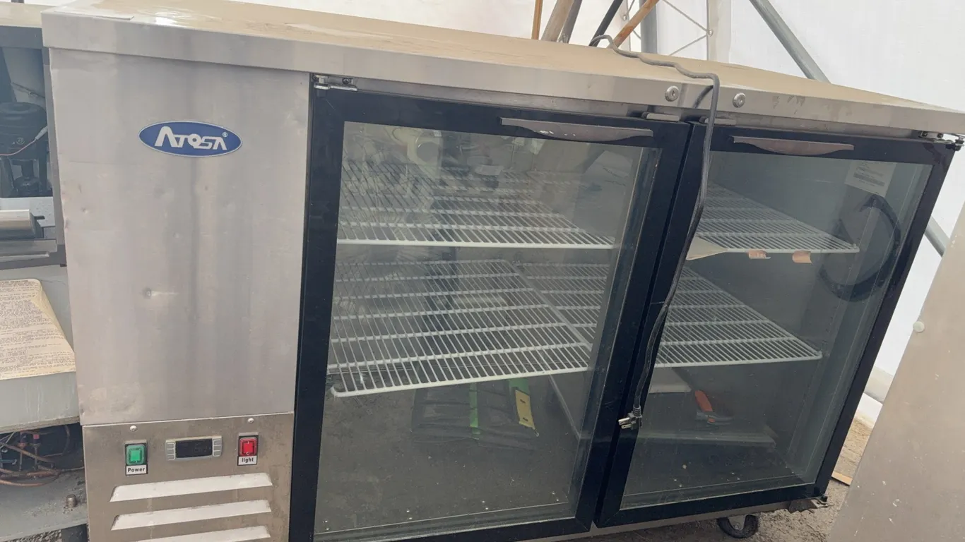 Glass Door Back Bar Cooler 59"