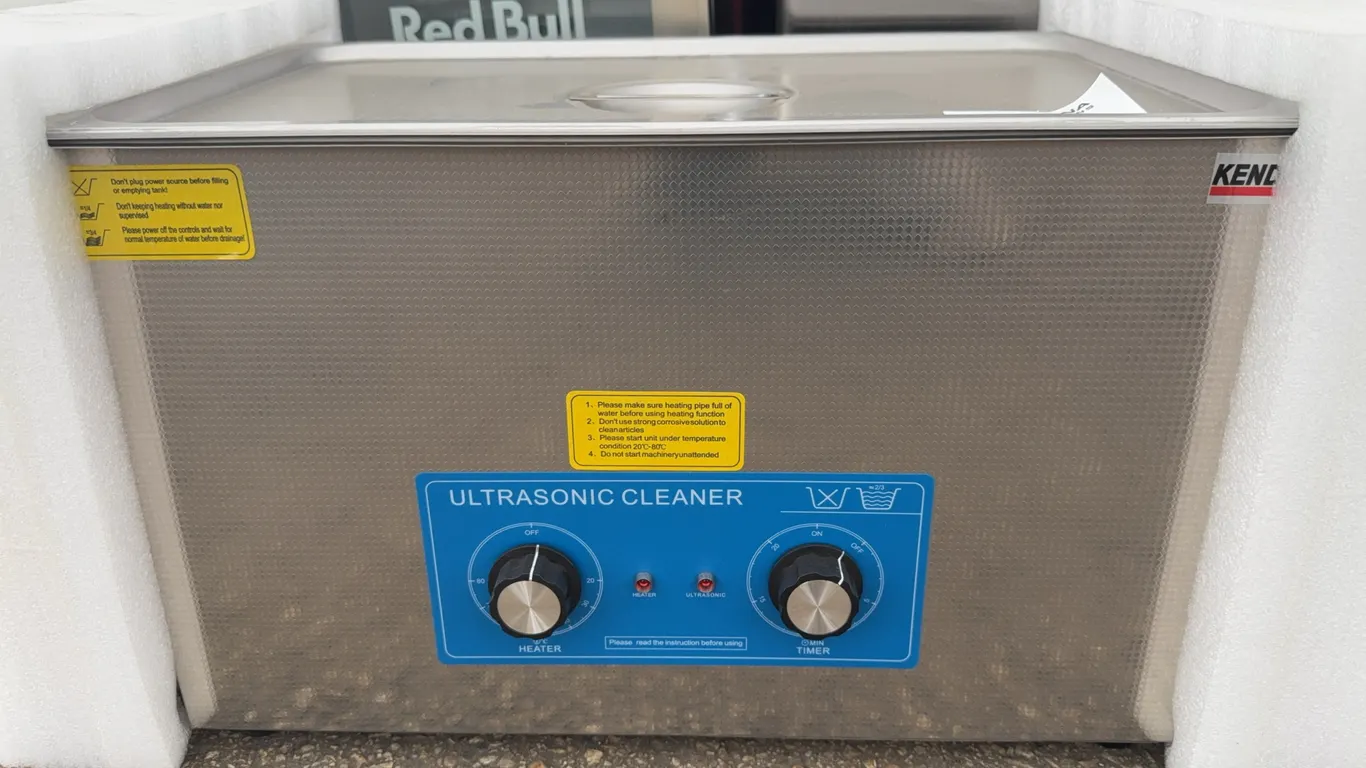 Commercial Ultrasonic Parts Cleaner - Stainless Steel Bench Top Unit