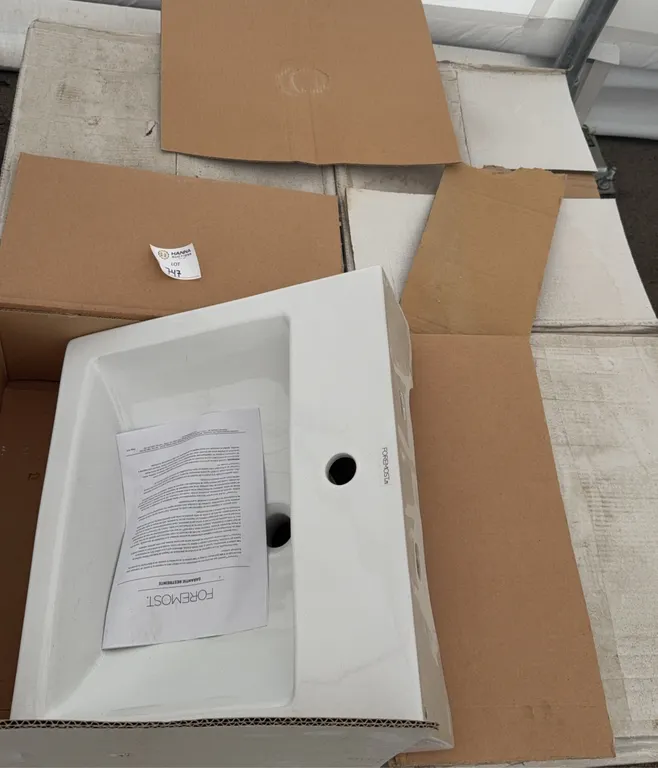 Lot of Foremost Staccato Square Vessel Bathroom Sink - New in Box