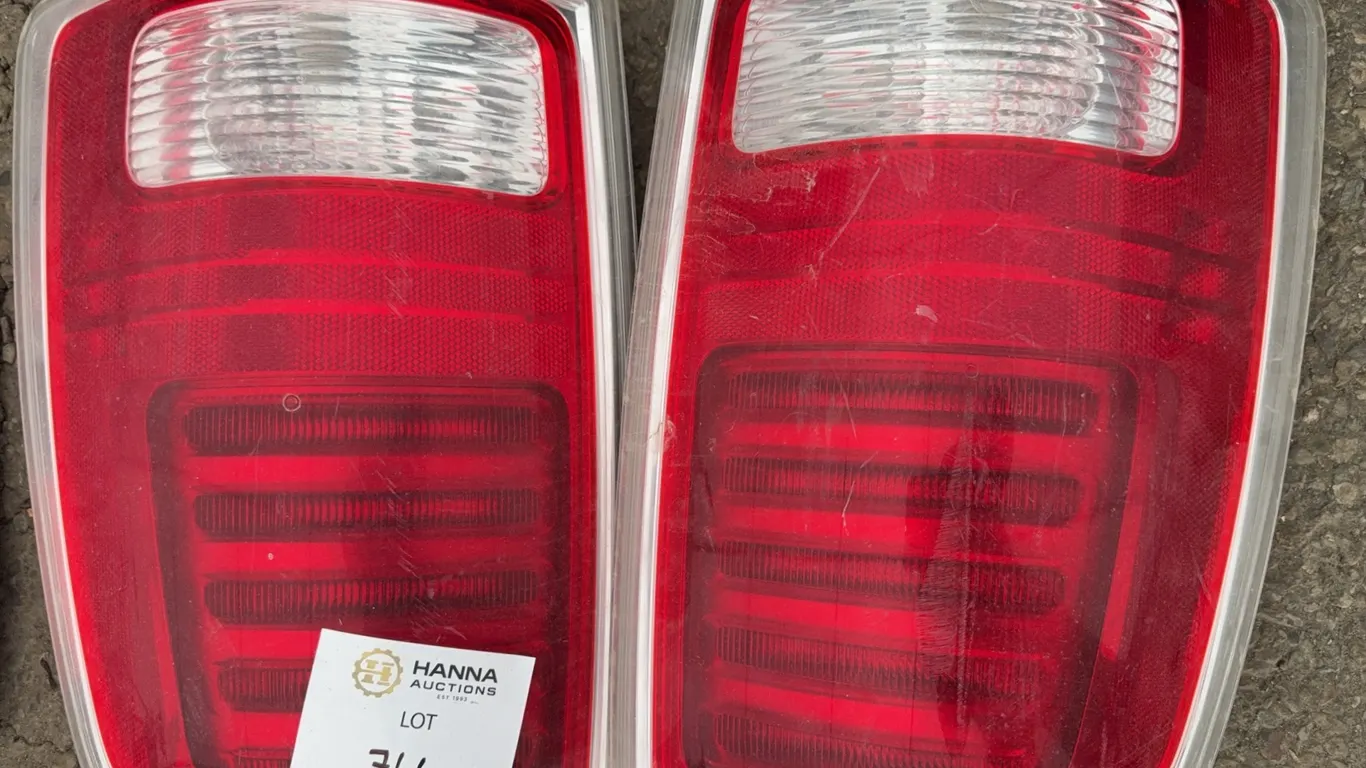 Pair of OEM Rear Tail Light Assemblies with Clear Lens Accents