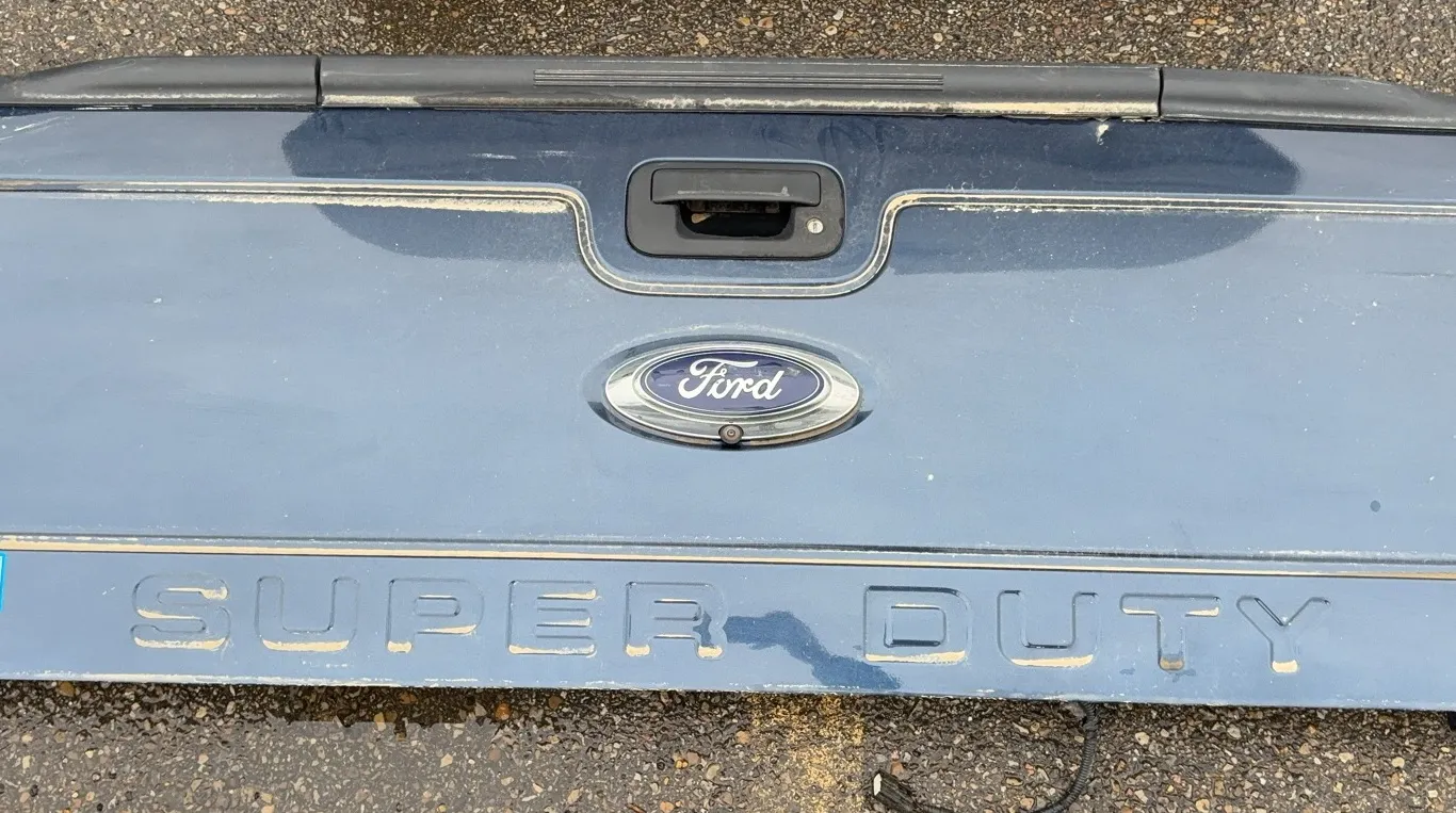 Ford Super Duty Tailgate with Factory Step, Assist Handle & Backup Camera