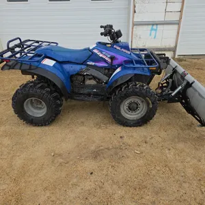1995 Polaris Magnum 425 Quad w/ 5' Kolpin Snowblade, 4wd, 4375mi, Blue, Unknown VIN not Found, Buyer to Obtain Gov't Issued VIN if Required (P9-Out-S2