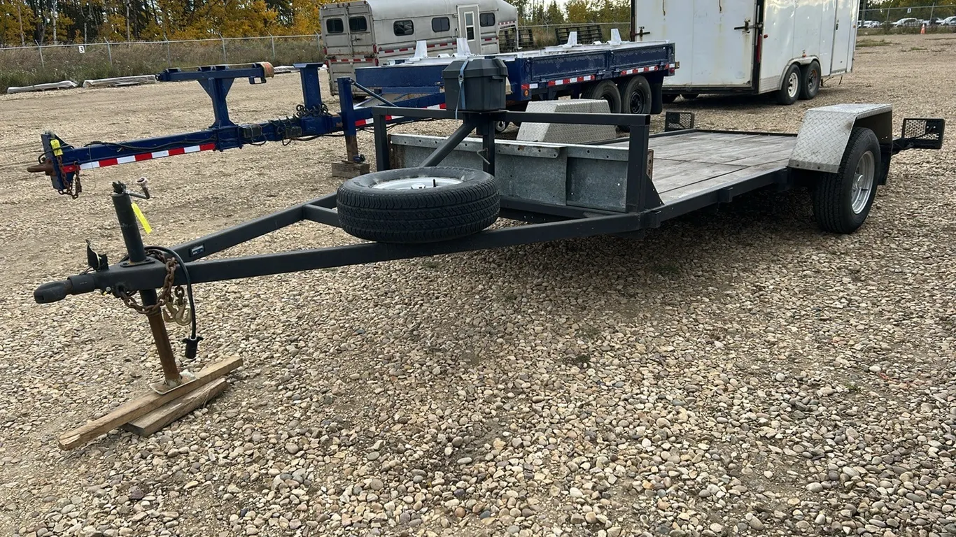 1990 Ubuilt Single Axle Torsion Utility18' Trailer, Black, *VIN 2ATS10302LU350009 (P10-R3-W-S2342)
